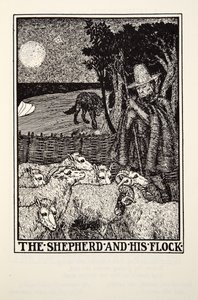 The Shepherd and his Flock, from Fontaine Fables