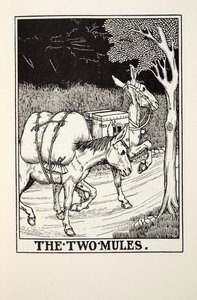 The Two Mules, from Fontaine Fables