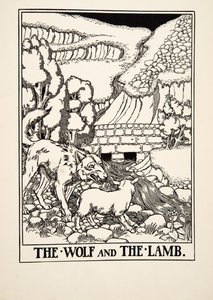 The Wolf and the Lamb, from A Hundred Fables of Aesop, pub.1903