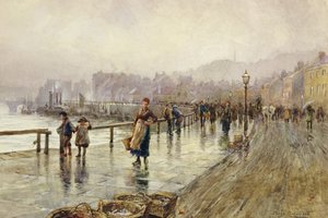 A Wet Day in Whitby by Percy Robertson