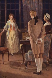 Illustration for Wuthering Heights by Emily Bronte by Percy Tarrant