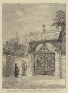 Gate Erected at Windsor in Memory of the Late Charles Knight by Percy William Justyne