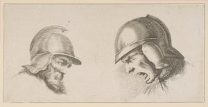 Two Heads of Old Soldiers by Peregrine Lovell