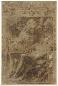 Lamentation by Mary and the Women by Perino del Vaga (possibly)