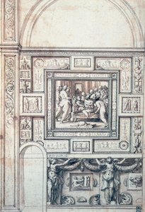 Project for a Wall Decoration of a Vault, 16th Century by Perino del Vaga