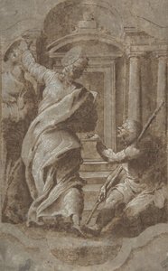 Saints Peter and John Healing a Cripple at the Gate of the Temple by Perino del Vaga