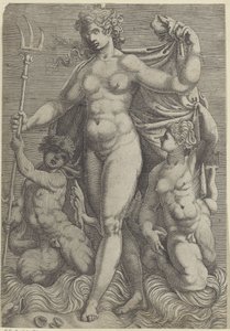 Thetis with Two Tritons by Perino del Vaga