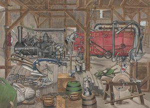 Barn Gangway by Perkins Harnly