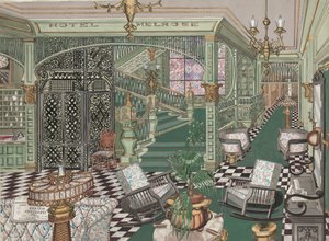 Melrose Hotel Lobby by Perkins Harnly