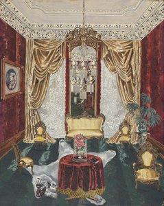 Townhouse Parlor, 1869 by Perkins Harnly