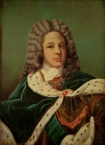 Portrait of the Duc de Saint-Simon (1675-1755) after a portrait by Hyacinthe Rigaud (1887)