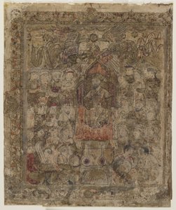 A Ruler Enthroned, from a Shahnama