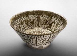 Bowl with Riders by Persian School
