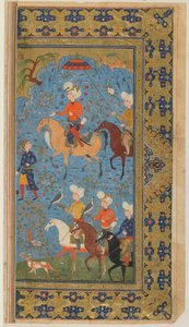 A Royal Hunt by Persian School