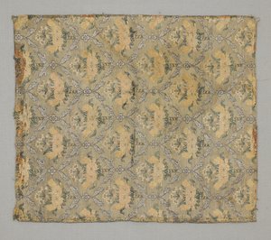 Fragment, floral ogival repeat by Persian School