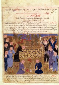 Funeral of Genghis Khan, c.1430 by Persian School