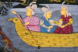 Hunting Scene (detail) by Persian School
