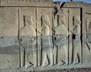 Imperial guard. Reliefs of the eastern staircase of the Apadana, 6th century BC by Persian School