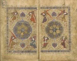 Khamsa and Divan by Khwaju Kirmani by Persian School