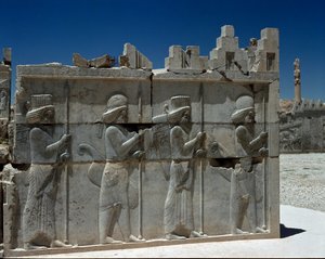 Mede Guards. Reliefs of the Eastern Staircase of the Apadana by Persian School
