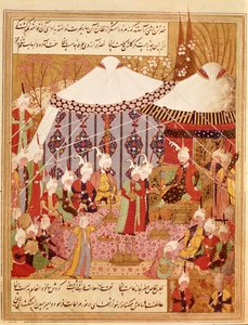 Sultan Bayazid Captured by Timur by Persian School