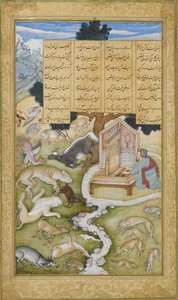 Plato Charming the Wild Animals By his Music, illustration from the 