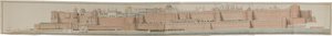 Panorama of the Fort of Agra by Persian School