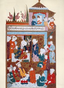 Rumi curing his elder son Arif by Persian School