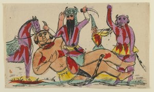 Rustam Killing the Div, Late 19th Century