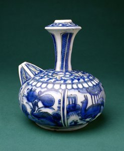 Safavid Blue and White Kendi, 1600-50