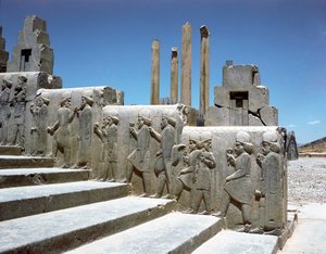Submissive Peoples. Reliefs of the Eastern Staircase of the Apadana by Persian School