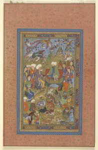 Sulayman and Bilqis Enthroned