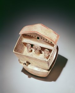 House with inhabitants, Recuay Culture
