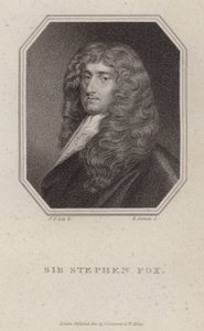 Sir Stephen Fox, English Politician (engraving) by Peter (after) Lely