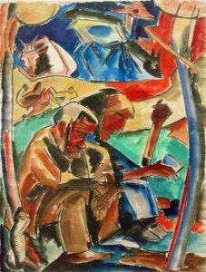 The Parents by Peter August Böckstiegel