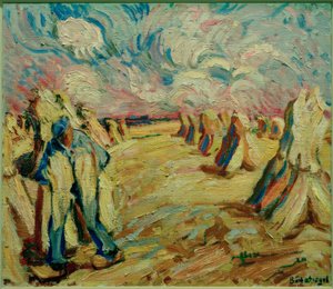 Harvest Field by Peter August Böckstiegel