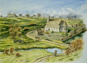 Wharram Percy Medieval Village by Peter Dunn
