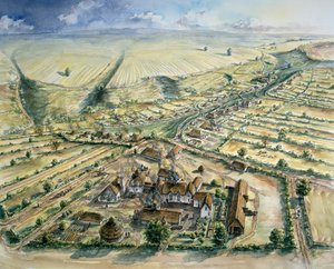 Wharram Percy Medieval Village, Late 12th Century, c. 1990-2010 by Peter Dunn
