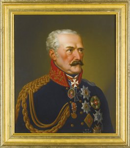 Portrait of Gebhard Leberecht von Bluecher, Prince of Wahlstatt by Peter Eduard Stroehling