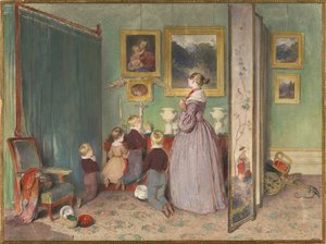 The Evening Prayer Archduchess Sophie with Children by Peter Fendi