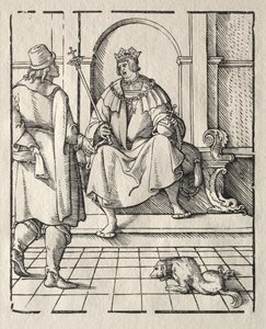A King Enthroned by Peter Flötner