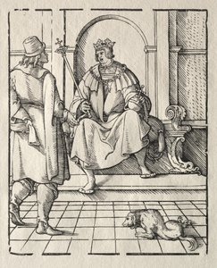 A King Enthroned by Peter Flötner