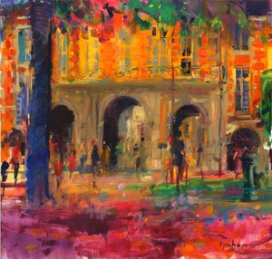 The Royal Pavilion, Place des Vosges by Peter Graham (Contemporary)