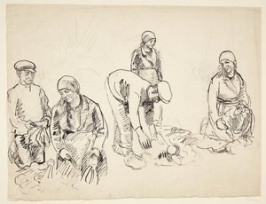 Beet Harvesters. Study Sheet by Peter Hansen