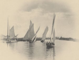 A Sailing Match at Horning by Peter Henry Emerson