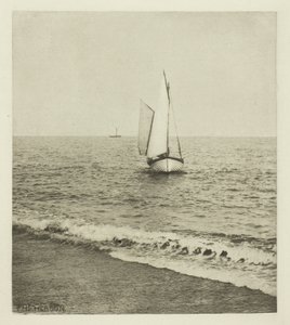 A Suffolk Shrimper "Coming Ashore" by Peter Henry Emerson