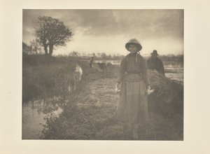 Poling the Marsh Hay by Peter Henry Emerson