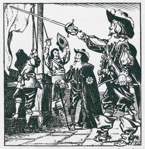 King Charles I Raising His Standard at Nottingham in 1642, Thus Beginning the Civil War by Peter Jackson
