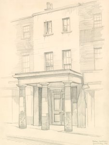 Marylebone Theatre, London, entrance in Church Street, built in 1837