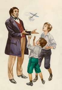 The Wright Brothers as Boys, Given a Toy Plane by Their Father by Peter Jackson
